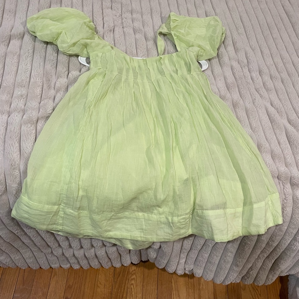 Free People Bubble Sleeve Baby Doll Dress